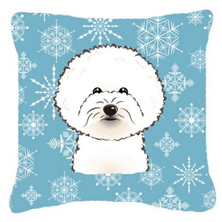 MICASA Snowflake Bichon Frise Fabric Decorative Pillow MI760470